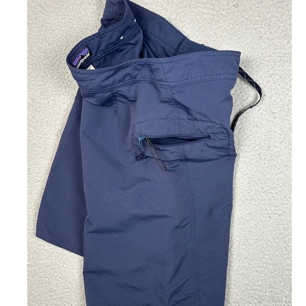 Patagonia Stretch Planing Board Shorts Men 32 Navy Blue Surf Swim UPF 50+ Gorp